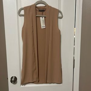 Sleeveless collared duster - US 4